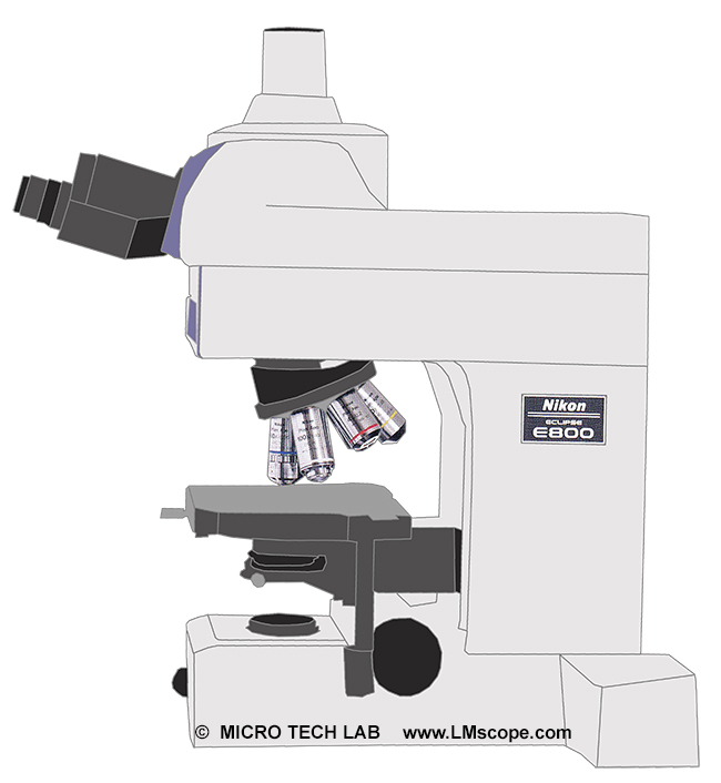 Nikon Eclipse E800 research microsocpe